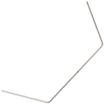 Mugen Seiki MTC3 1.1mm Anti-Roll Bar (Front/Rear) - Silver 1.1mm anti-roll bar for Mugen MTC3 RC touring car, suitable for both front and rear, shown against a white background.